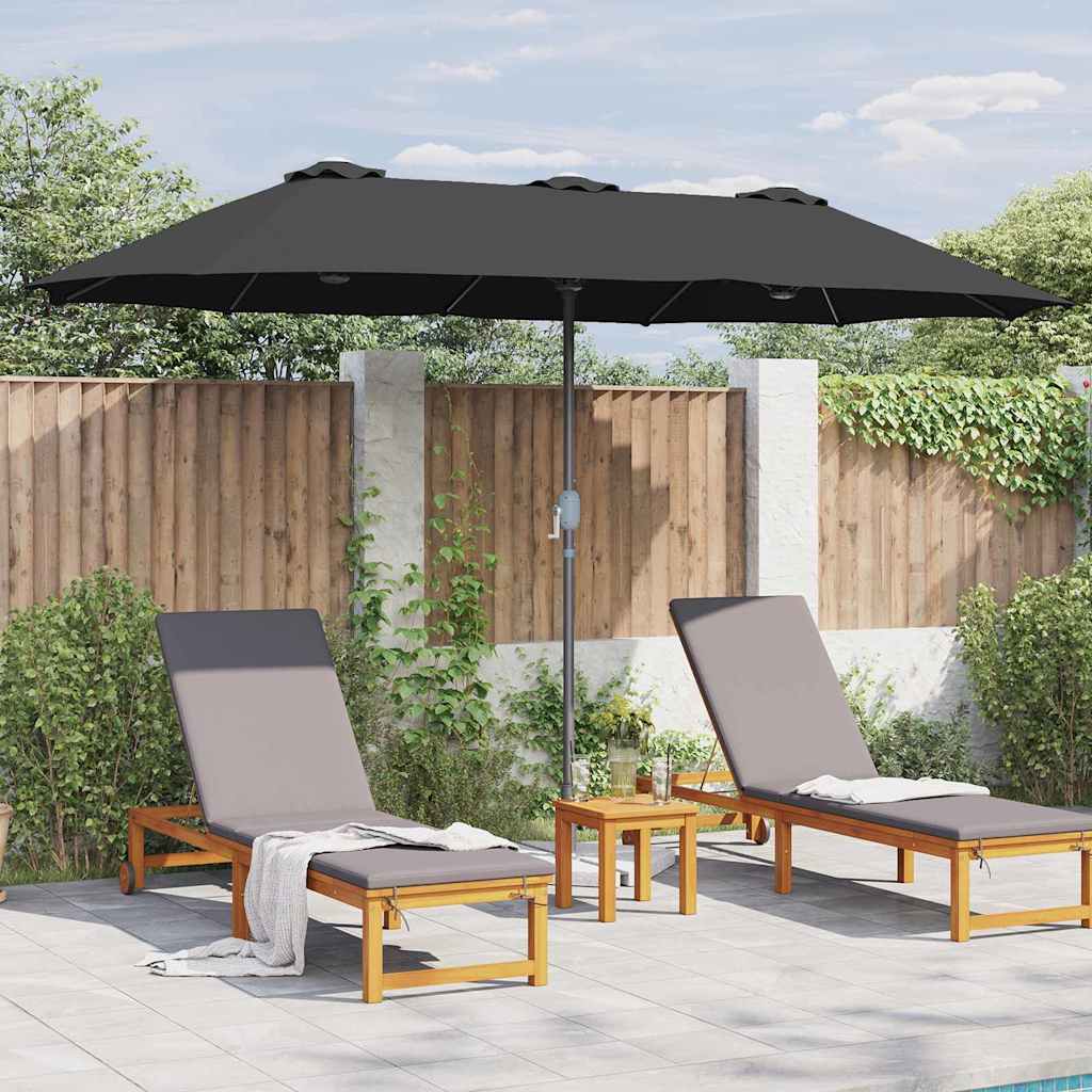 Sodo skėtis Juoda 380 x 196 x 235 cm