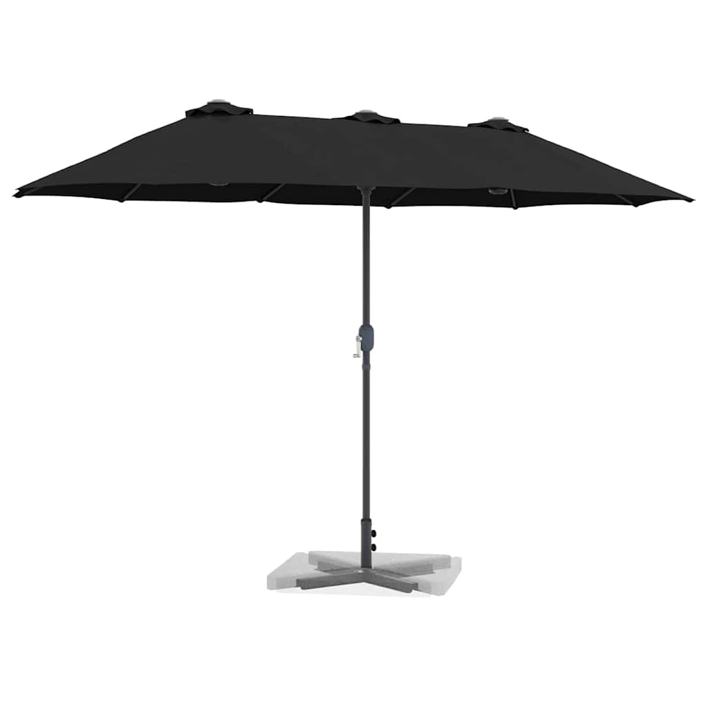 Sodo skėtis Juoda 380 x 196 x 235 cm