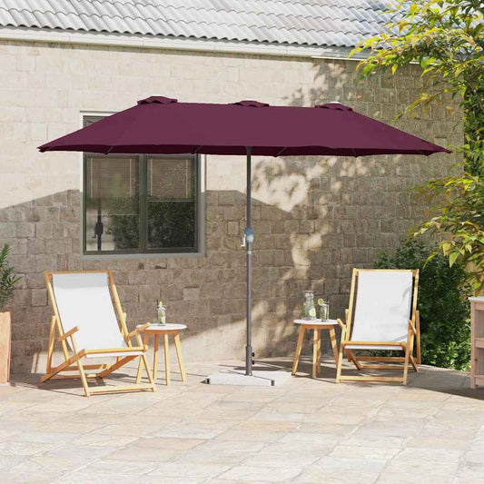 Sodo skėtis Bordo raudona 380 x 196 x 235 cm