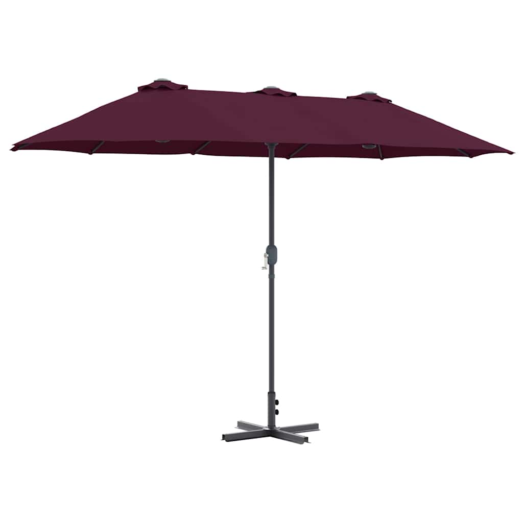 Sodo skėtis Bordo raudona 380 x 196 x 235 cm