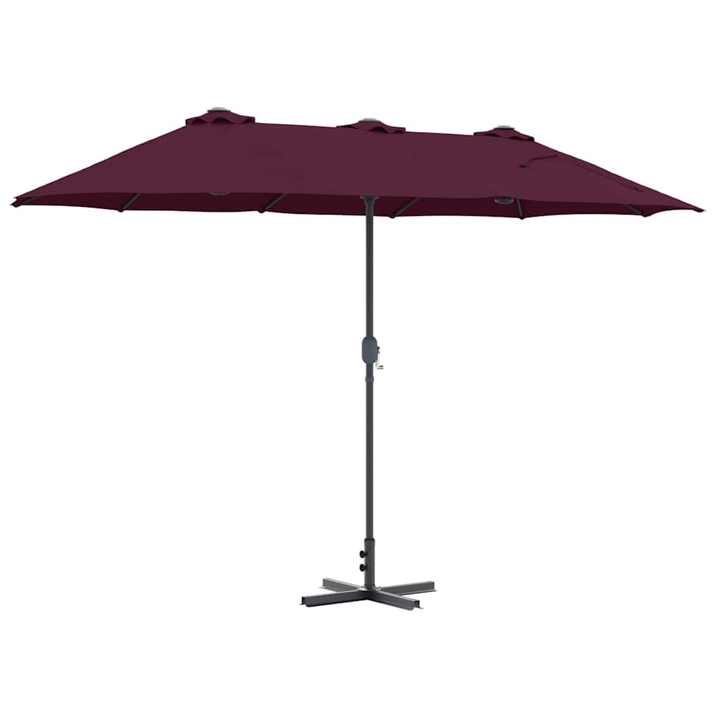 Sodo skėtis Bordo raudona 380 x 196 x 235 cm
