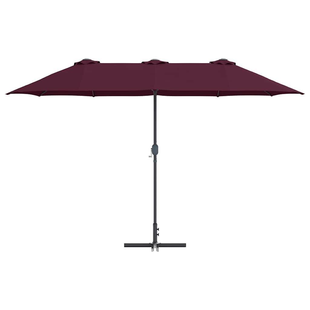 Sodo skėtis Bordo raudona 380 x 196 x 235 cm