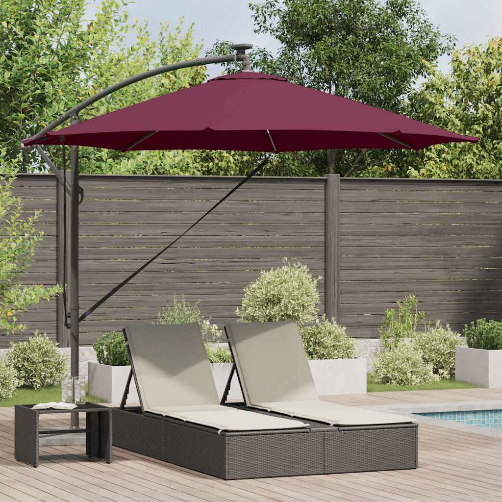 Skėtis nuo saulės Bordo raudona 294 x 294 x 248 cm