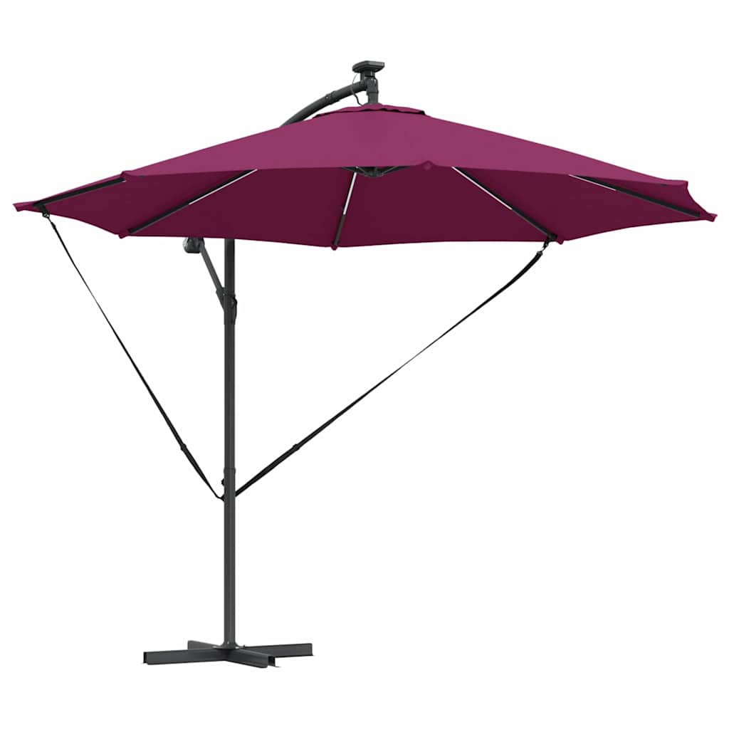 Skėtis nuo saulės Bordo raudona 294 x 294 x 248 cm
