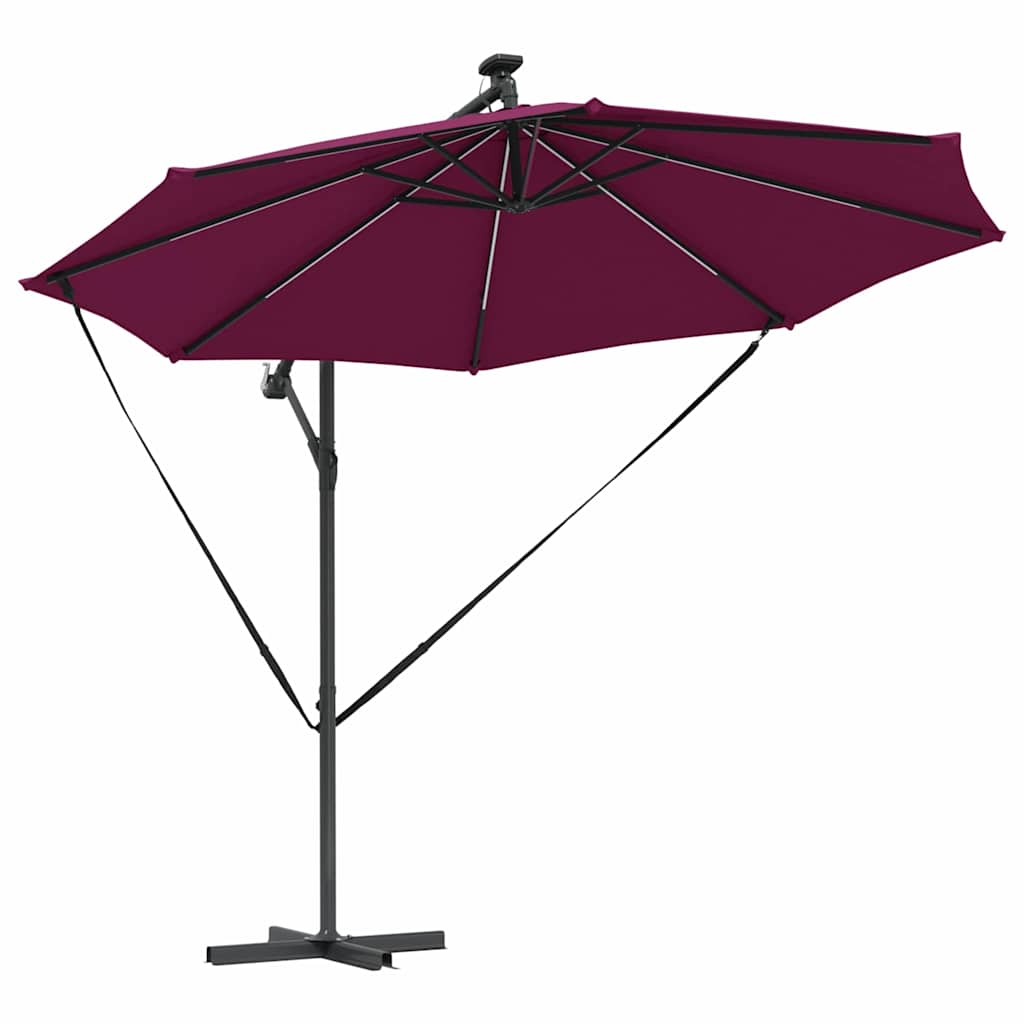 Skėtis nuo saulės Bordo raudona 294 x 294 x 248 cm