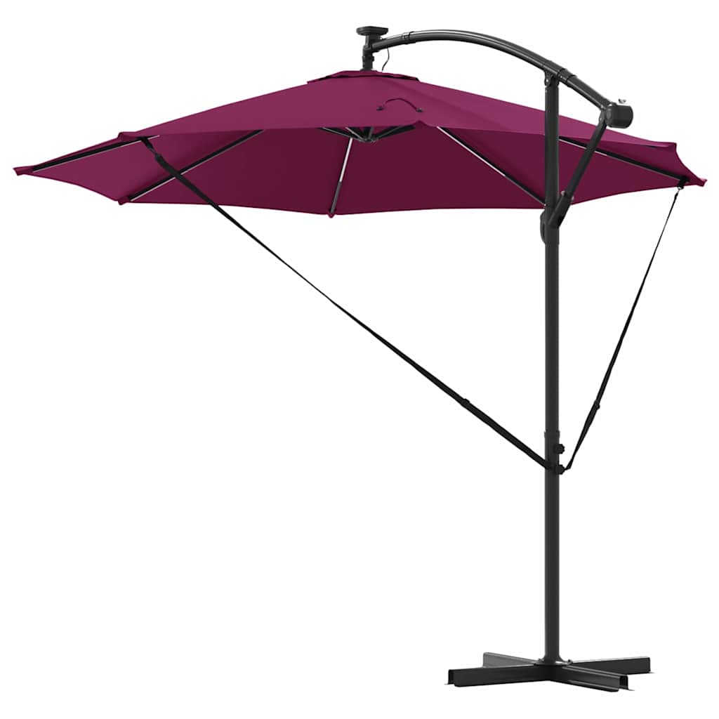 Skėtis nuo saulės Bordo raudona 294 x 294 x 248 cm