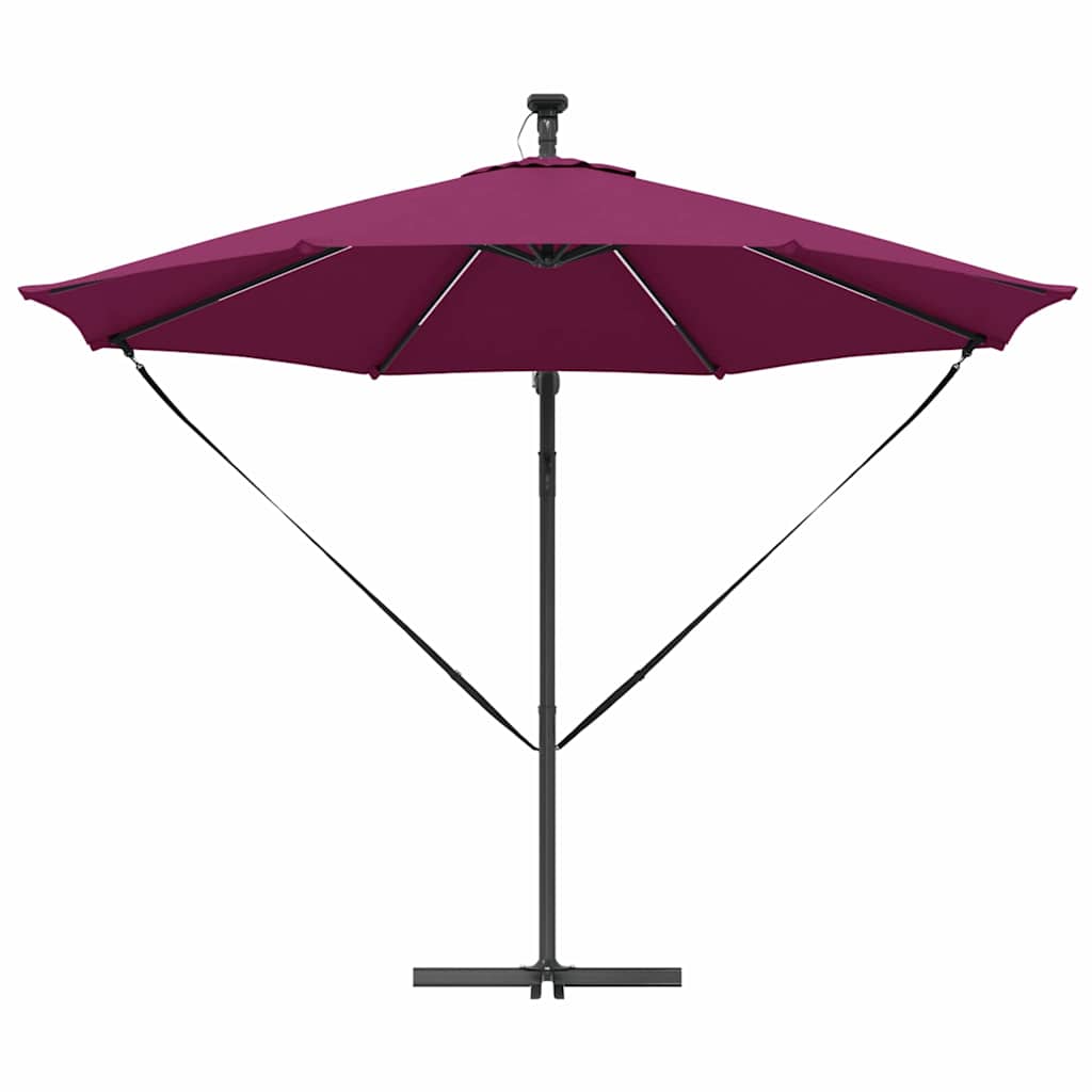 Skėtis nuo saulės Bordo raudona 294 x 294 x 248 cm