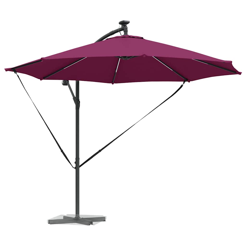 Skėtis nuo saulės Bordo raudona 294 x 294 x 248 cm