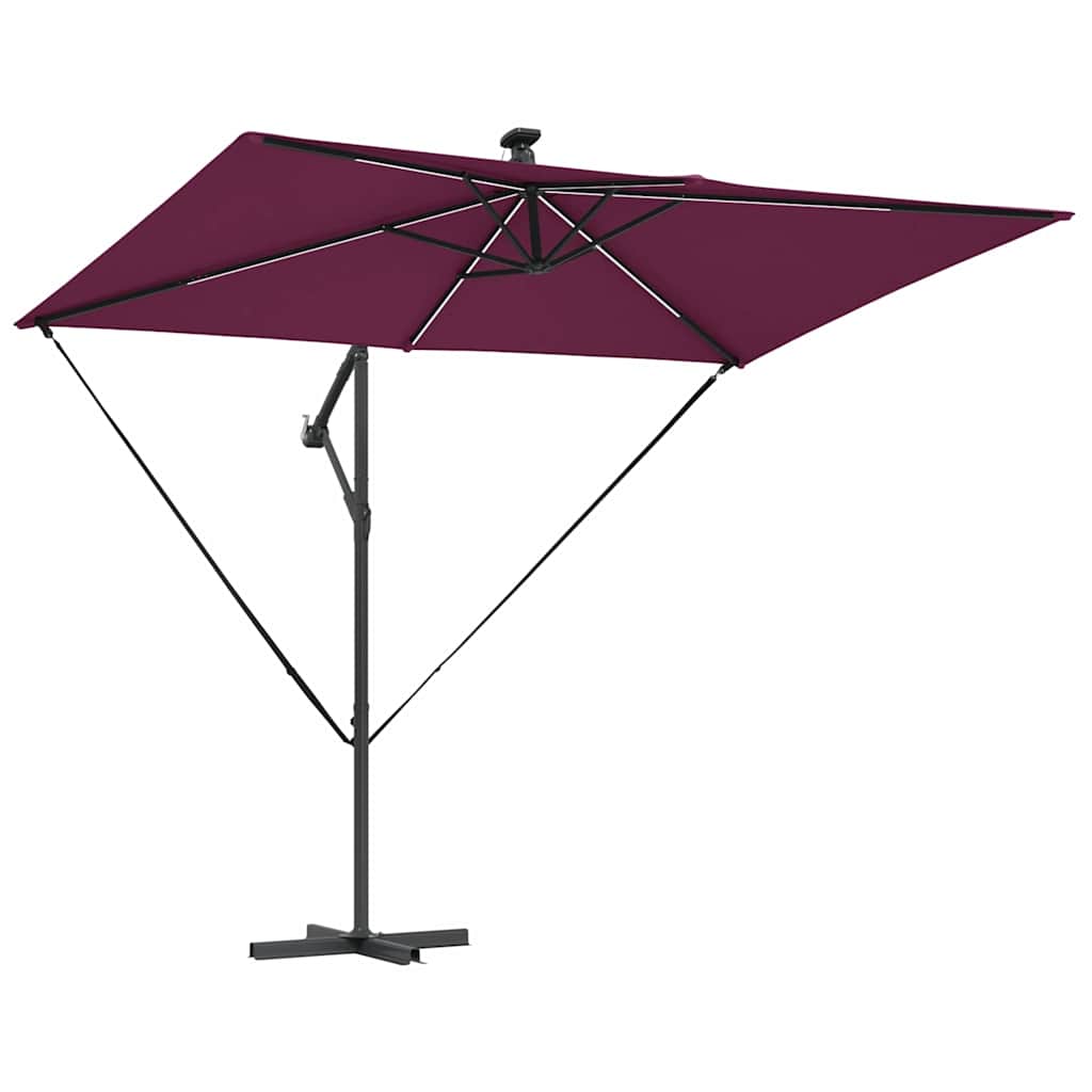 Skėtis nuo saulės Bordo raudona 294 x 200 x 270 cm