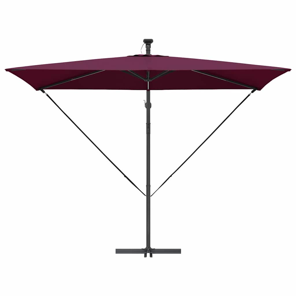 Skėtis nuo saulės Bordo raudona 294 x 200 x 270 cm