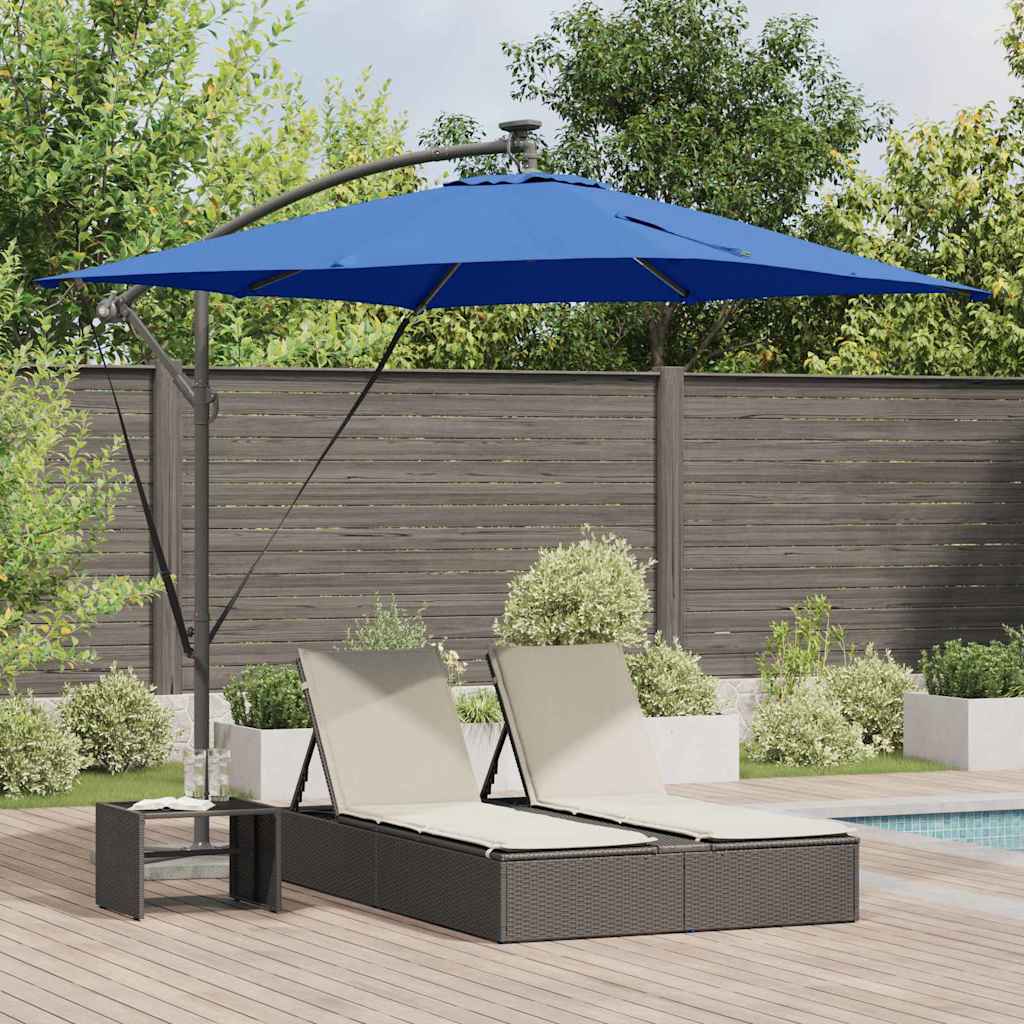 Kantileverio bananų skėtis su užraktu Mėlyna 249 x 249 x 250 cm