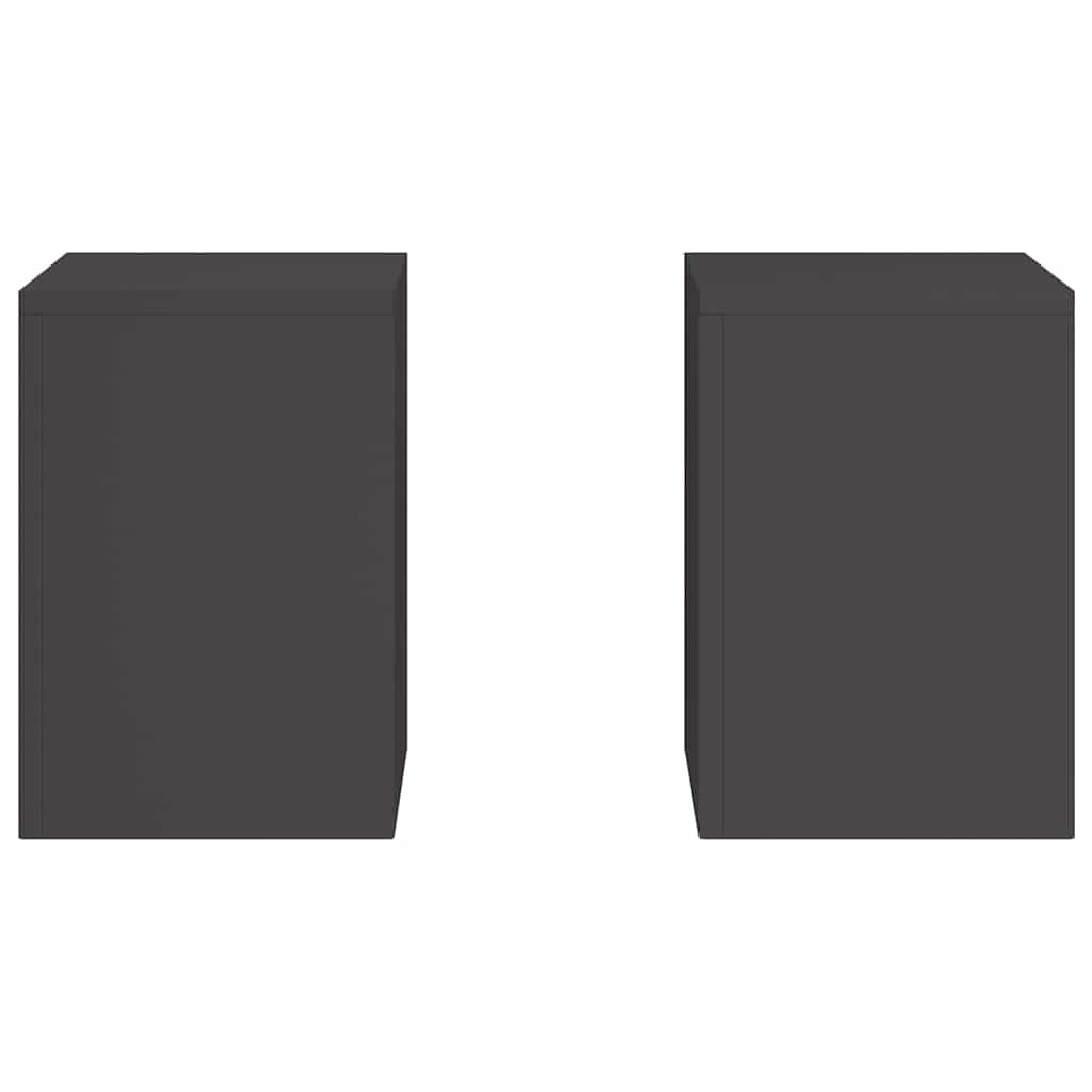 Augalų stovas 2 pcs Juoda 24 x 24 x 35 cm Plienas