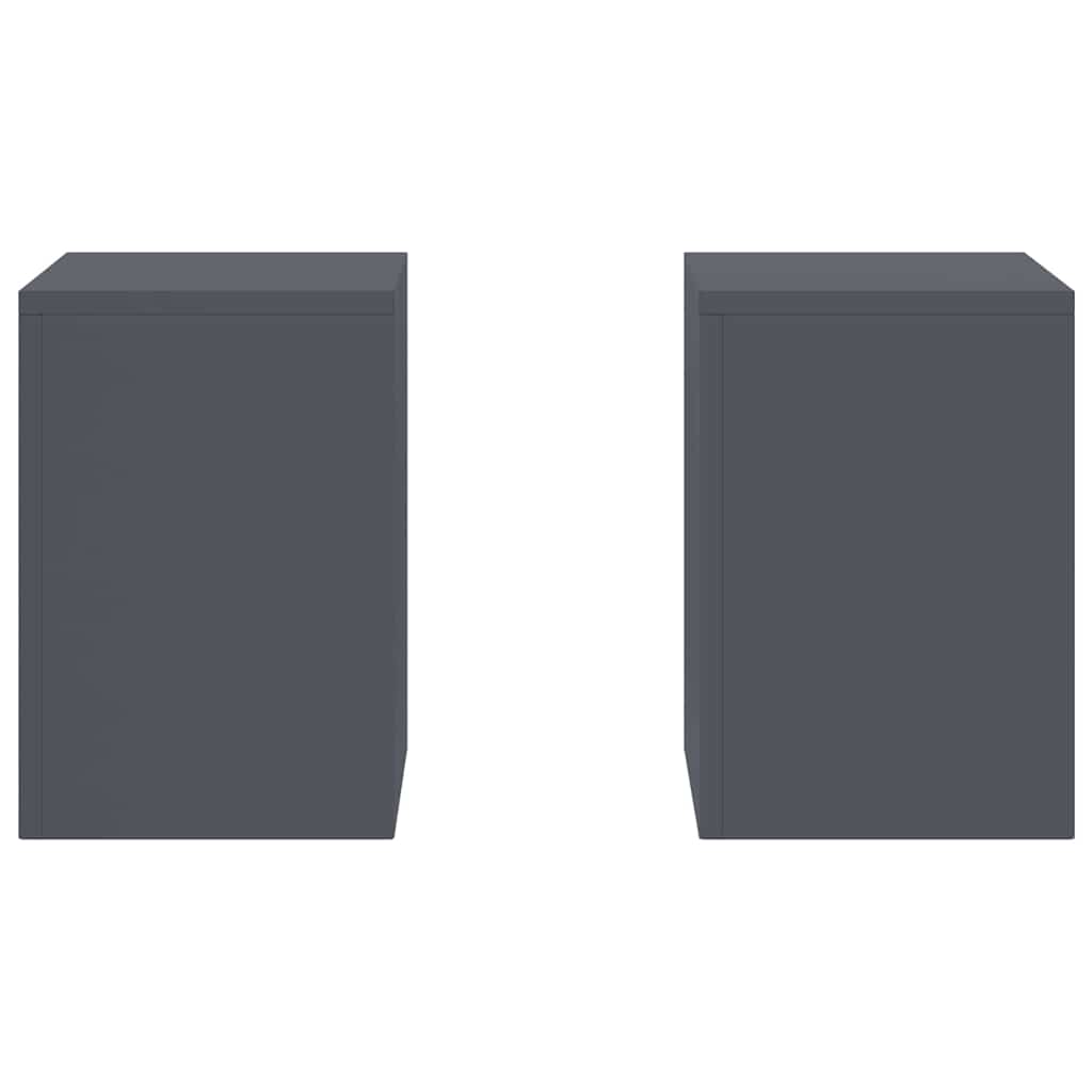 Augalų stovas 2 pcs Antracitas 24 x 24 x 35 cm Plienas