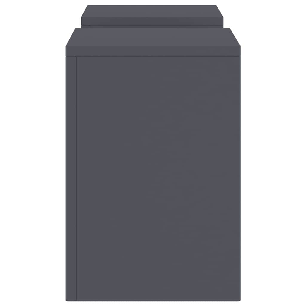 Augalų stovas 2 pcs Antracitas 24 x 24 x 35 cm Plienas