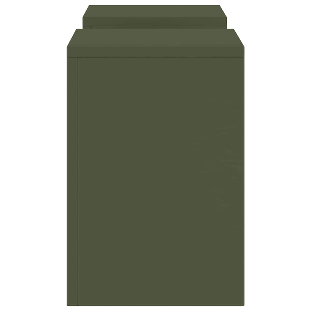 Augalų stovas 2 pcs Alyvuogių žalia 24 x 24 x 35 cm Plienas