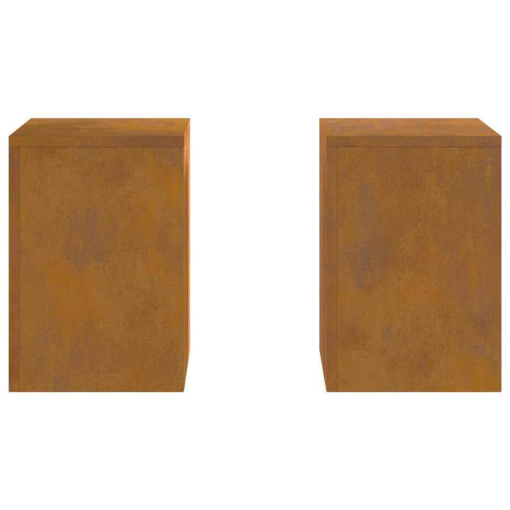Augalų stovas 2 pcs Rūdijanti 24 x 24 x 35 cm