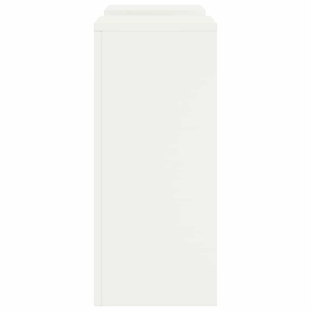 Augalų stovas 2 pcs Balta 24 x 24 x 55 cm Plienas