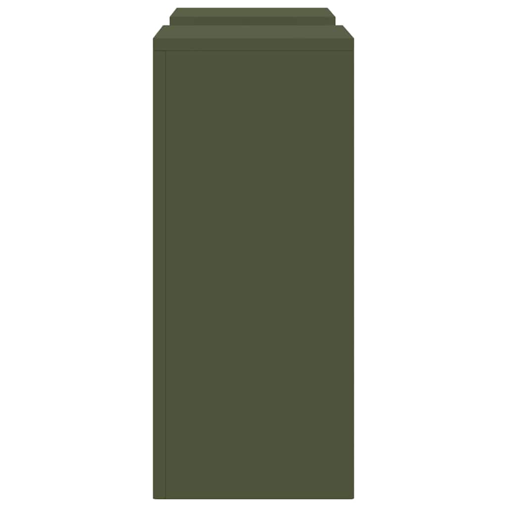 Augalų stovas 2 pcs Alyvuogių žalia 24 x 24 x 55 cm Plienas