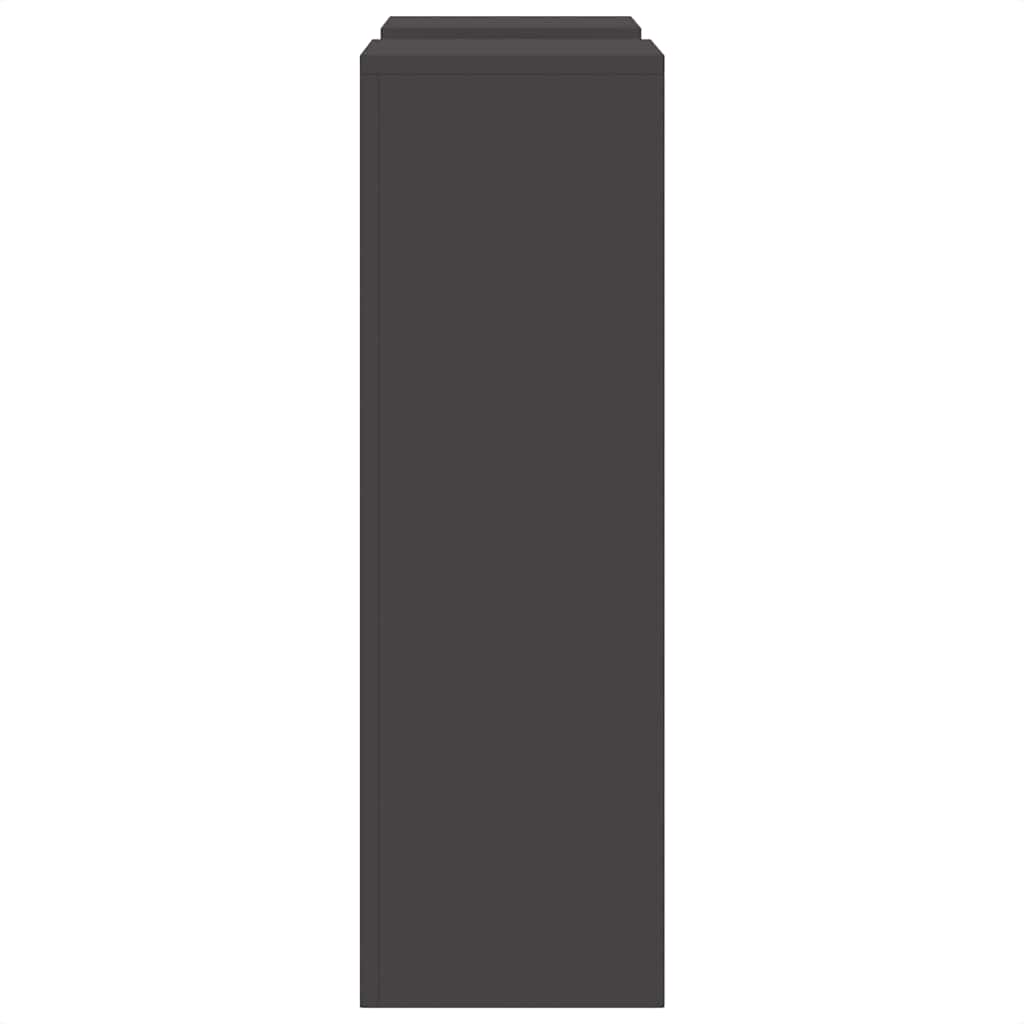 Augalų stovas 2 pcs Juoda 24 x 24 x 75 cm Plienas