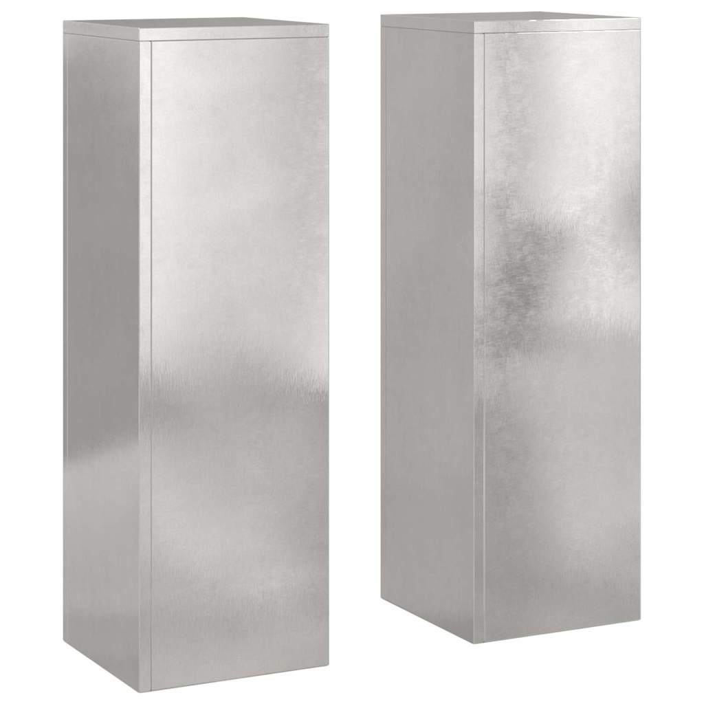 Augalų stovas 2 pcs Sidabro 24 x 24 x 75 cm