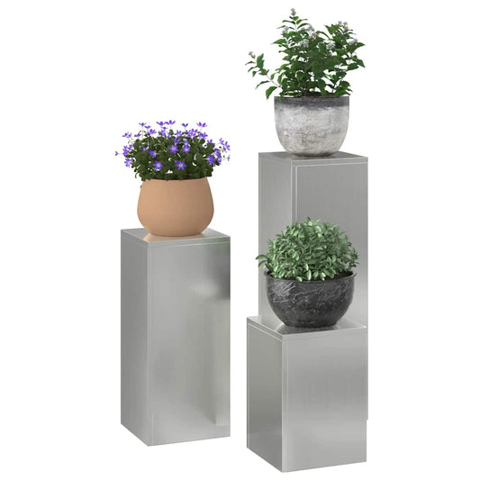 Augalų stovas 3 pcs Sidabro Galvanizuotas plienas