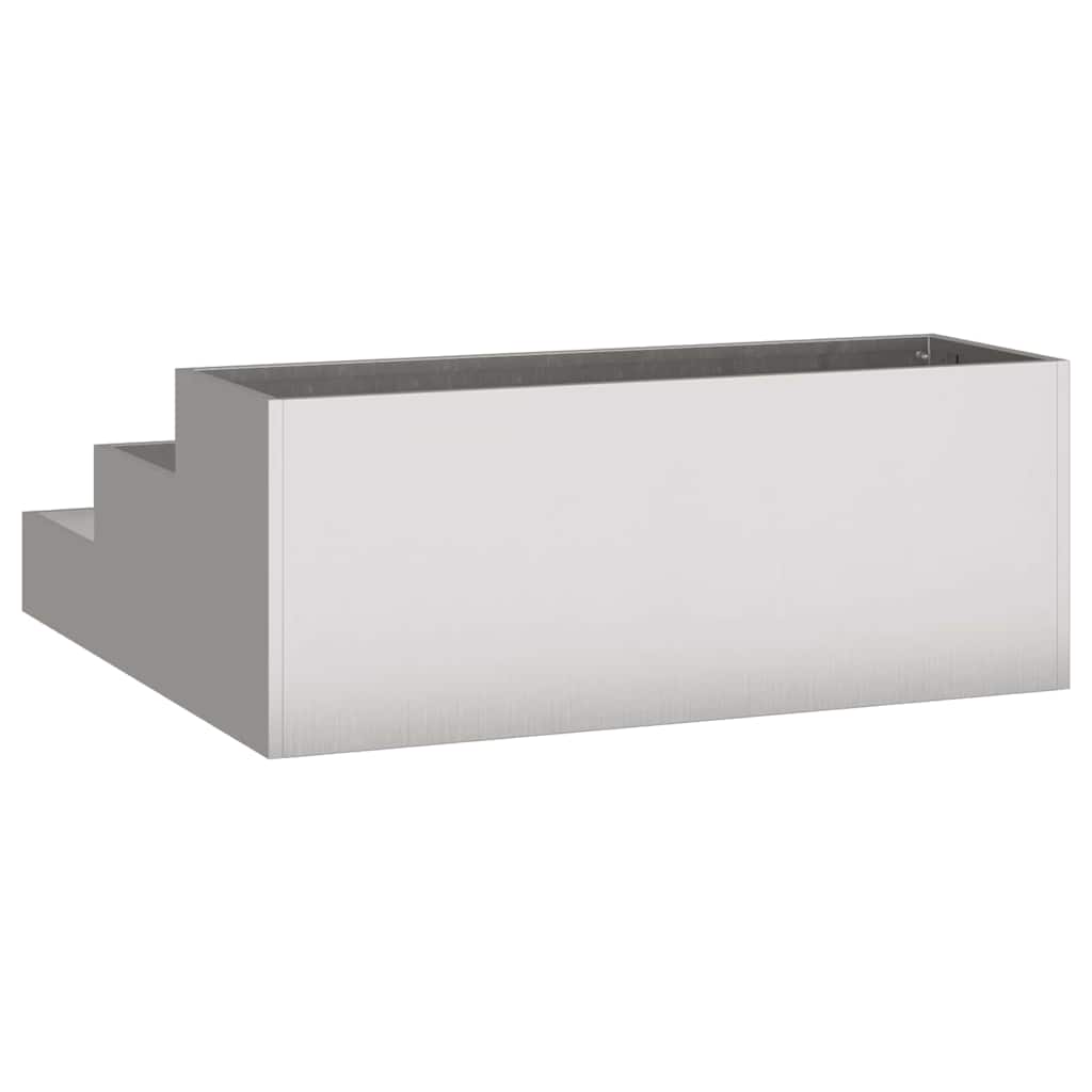 Sodo vazonas Sidabro 90 x 90 x 35 cm Nerūdijantis Plienas