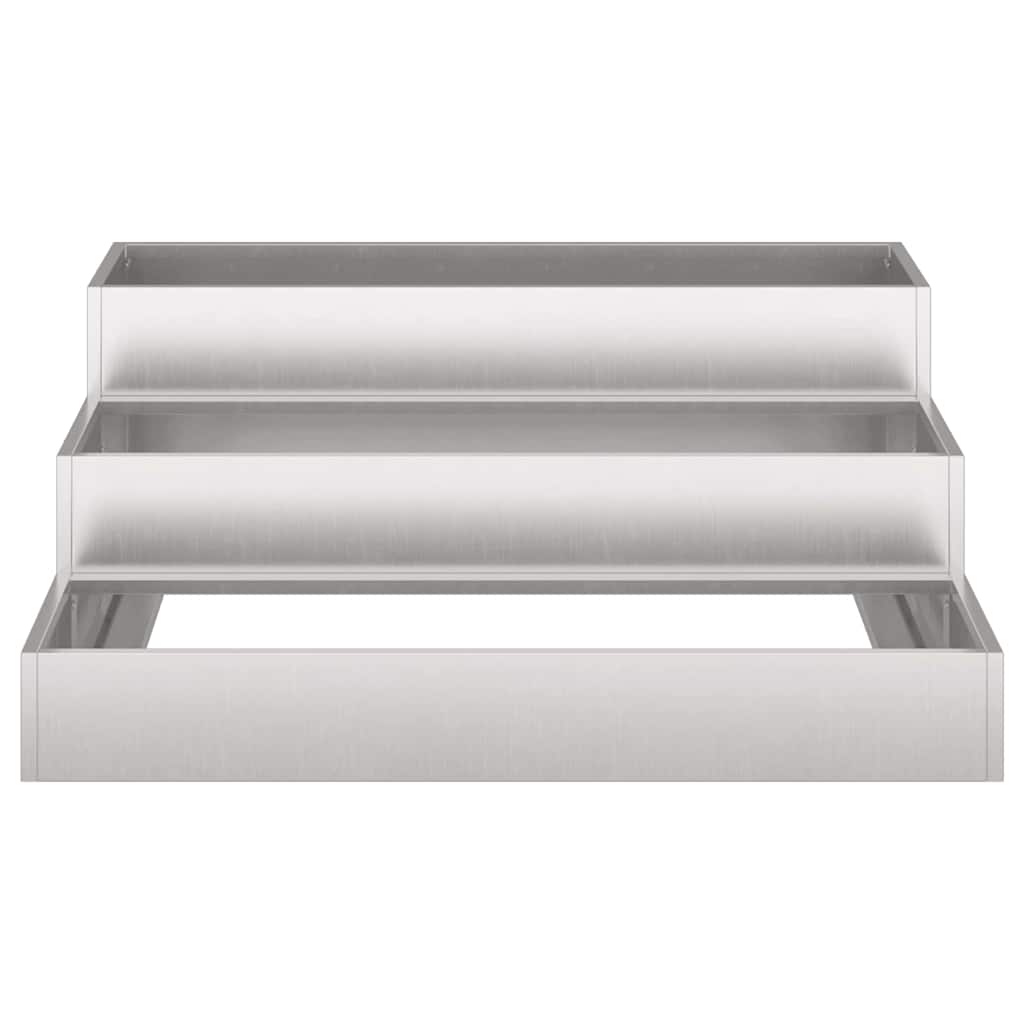 Sodo vazonas Sidabro 90 x 90 x 35 cm Nerūdijantis Plienas