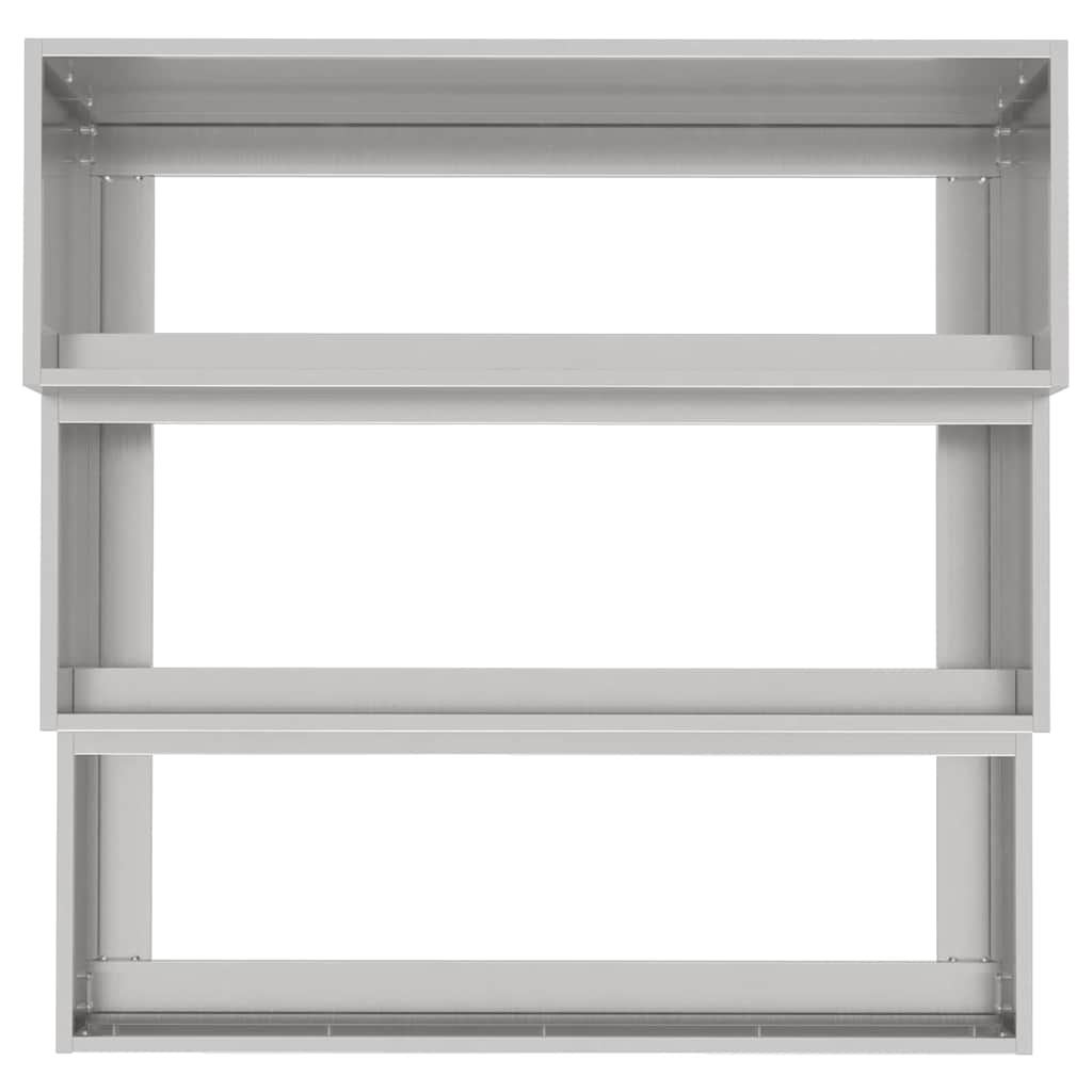 Sodo vazonas Sidabro 90 x 90 x 35 cm Nerūdijantis Plienas