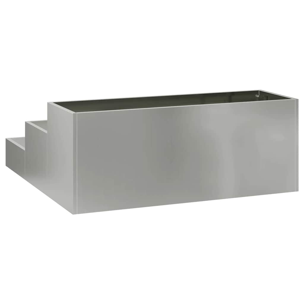 Sodo vazonas Sidabro 90 x 90 x 35 cm Cinkuota plienas