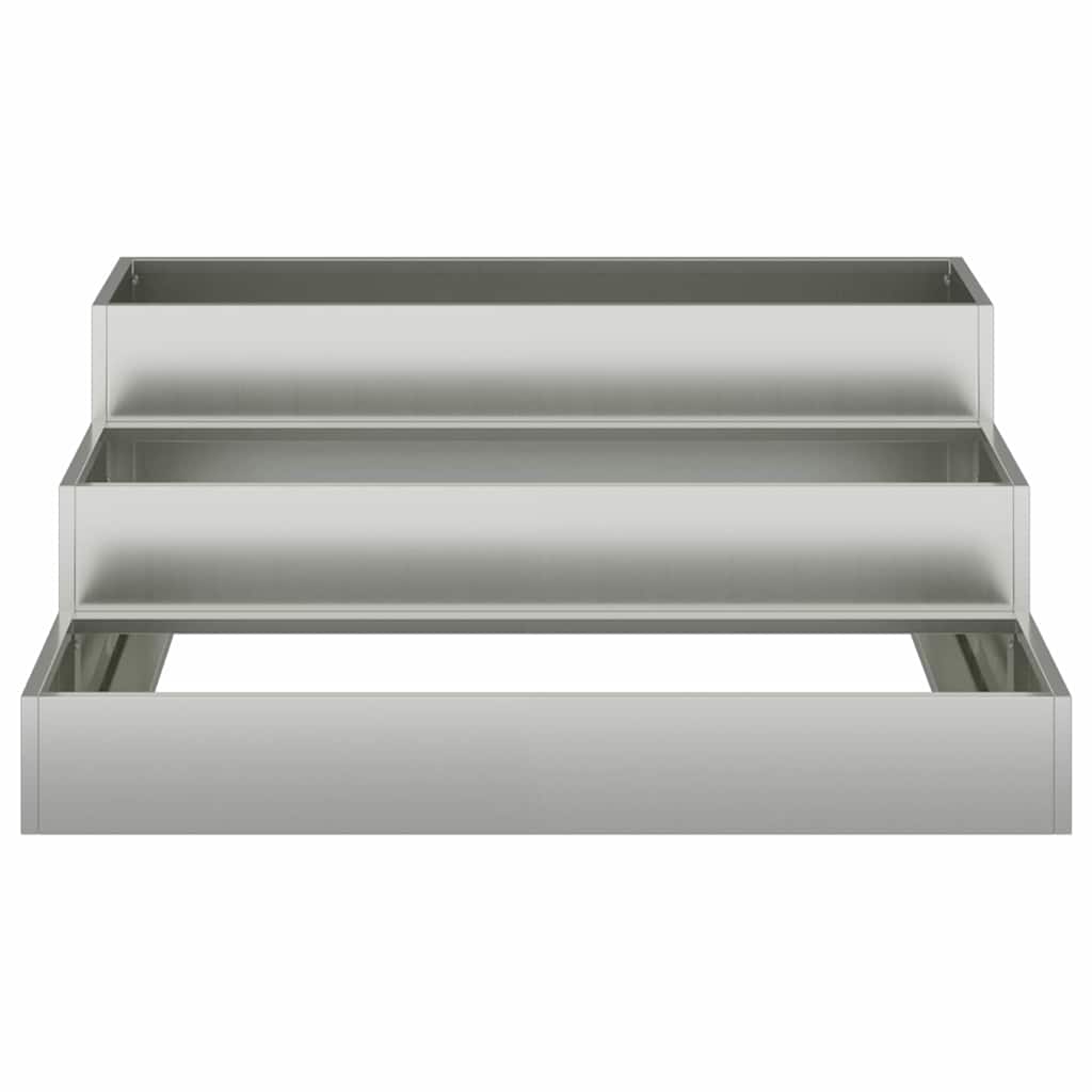 Sodo vazonas Sidabro 90 x 90 x 35 cm Cinkuota plienas