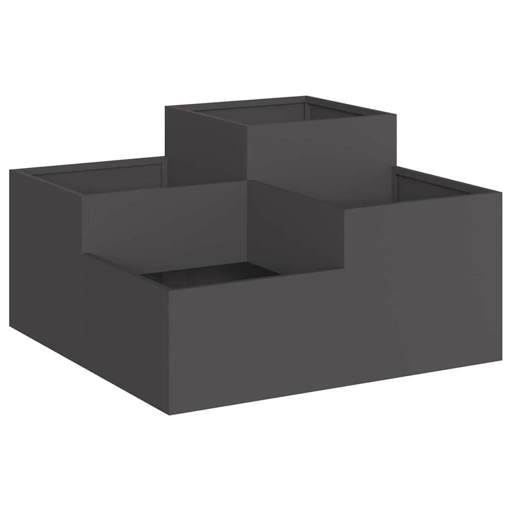 Sodo vazonas Juoda 80 x 80 x 48 cm Plienas