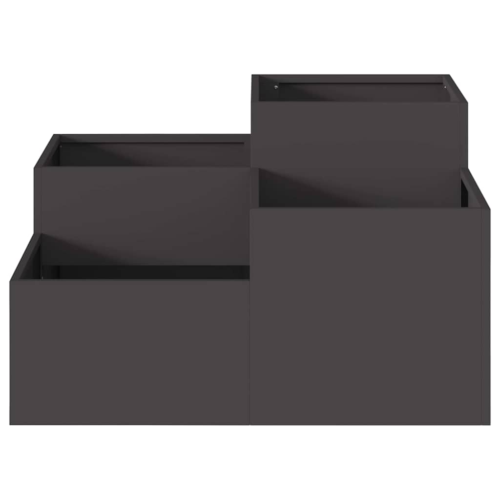 Sodo vazonas Juoda 80 x 80 x 48 cm Plienas
