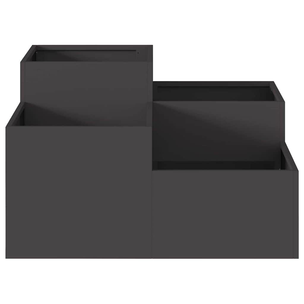 Sodo vazonas Juoda 80 x 80 x 48 cm Plienas