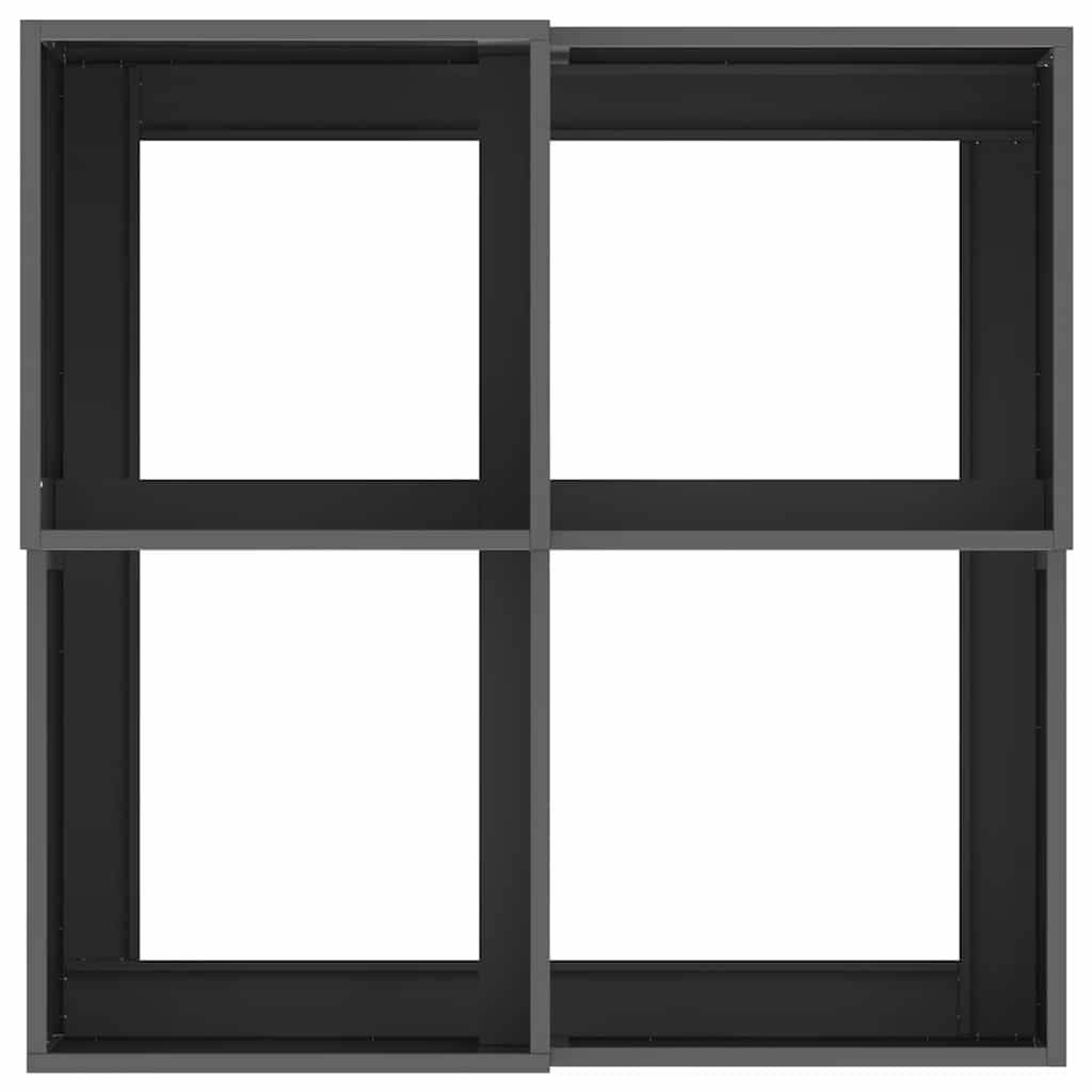 Sodo vazonas Juoda 80 x 80 x 48 cm Plienas