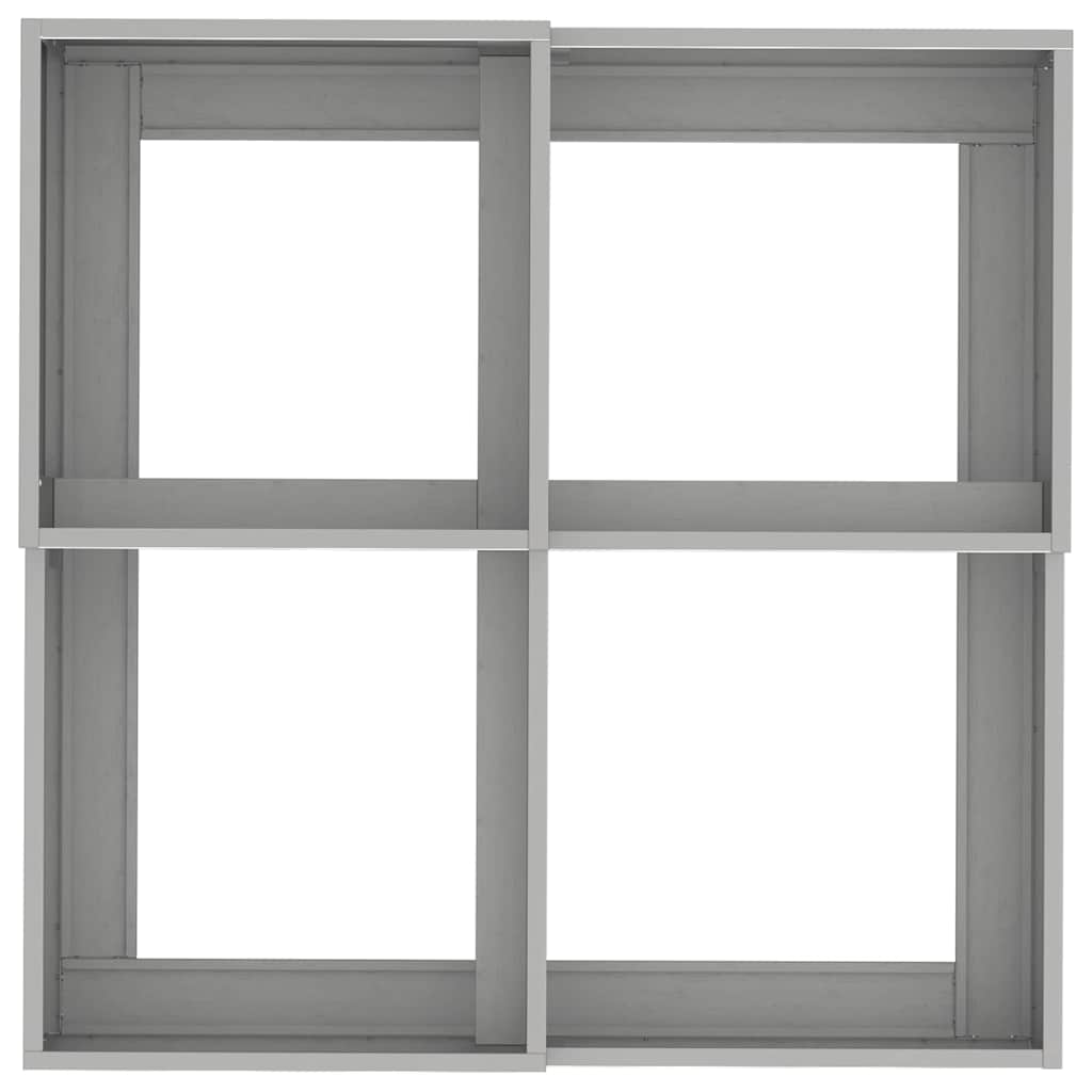 Sodo vazonas Sidabro 80 x 80 x 48 cm Nerūdijantis plienas