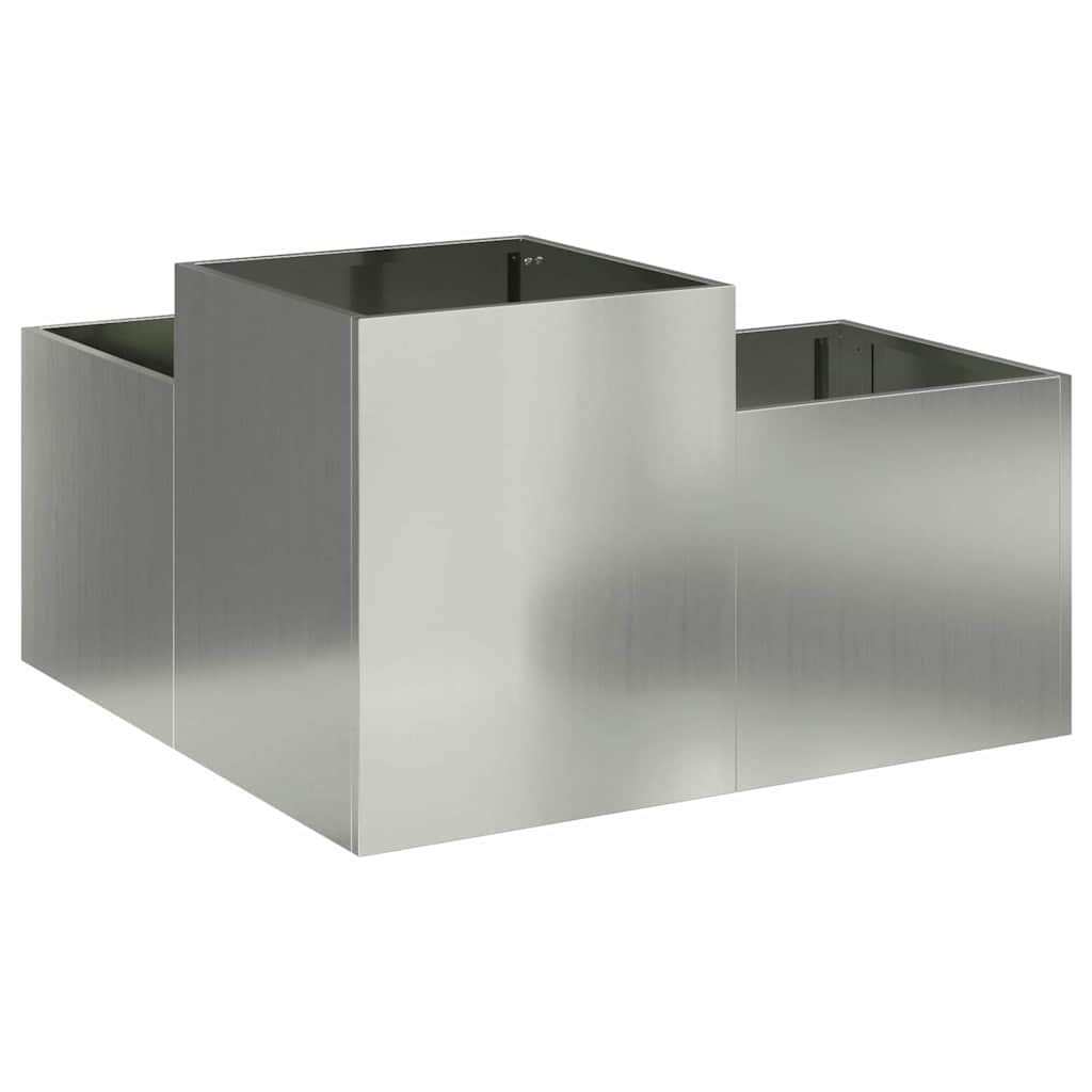 Sodo vazonas Sidabro 80 x 80 x 48 cm Galvanizuotas plienas