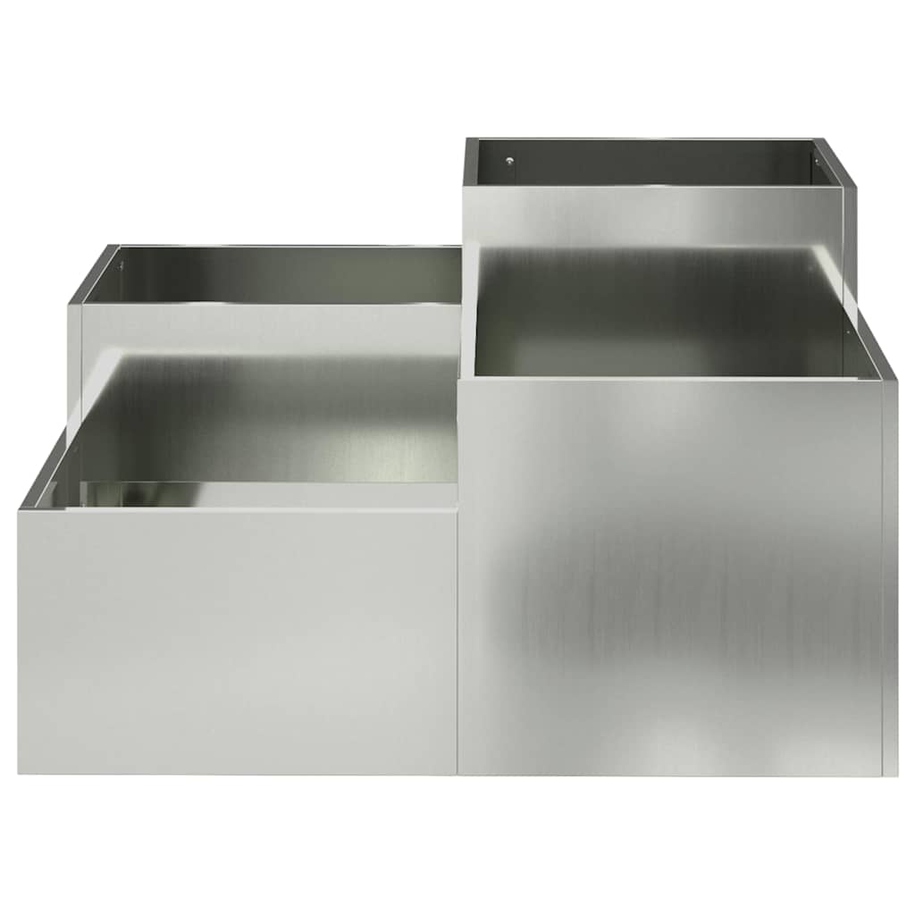 Sodo vazonas Sidabro 80 x 80 x 48 cm Galvanizuotas plienas