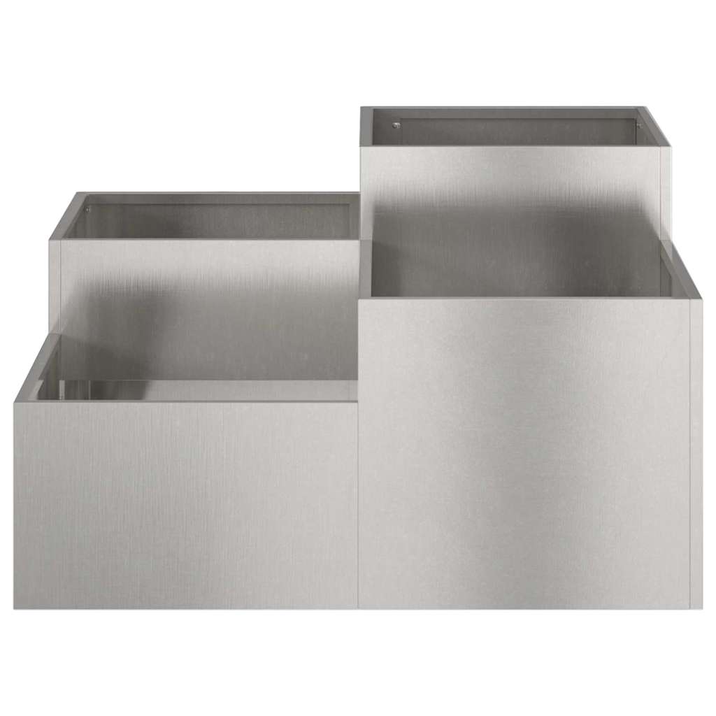 Sodo vazonas Sidabro 100 x 100 x 48 cm Nerūdijantis plienas