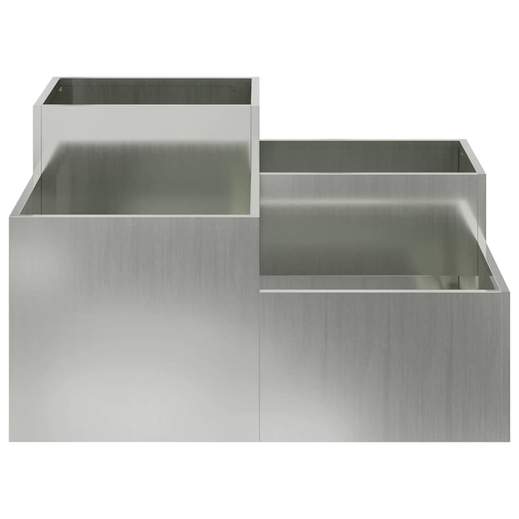 Sodo vazonas Sidabro 100 x 100 x 48 cm Galvanizuotas plienas