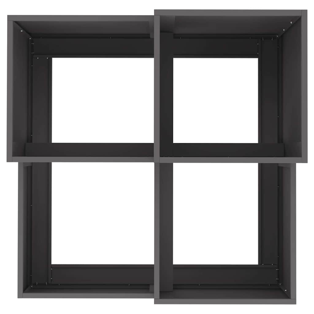 Sodo vazonas Juoda 80 x 80 x 60 cm Plienas