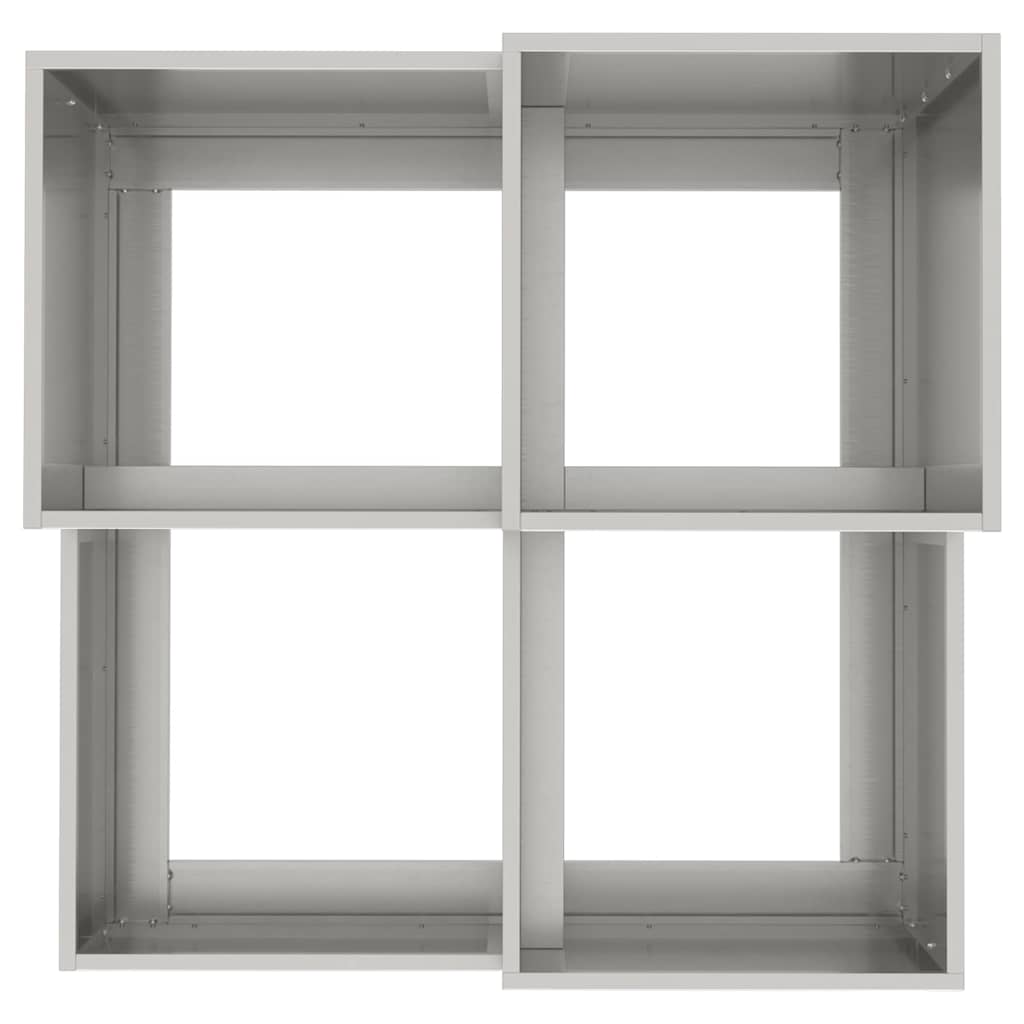 Sodo vazonas Sidabro 80 x 80 x 60 cm Nerūdijantis plienas