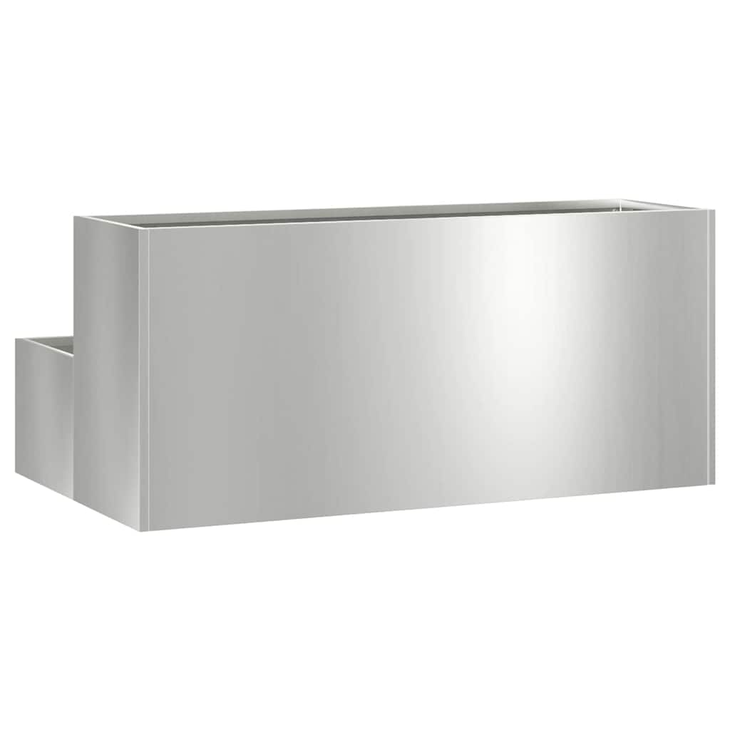 Sodo vazonas Sidabro 100 x 60 x 45 cm Cinkuota plienas