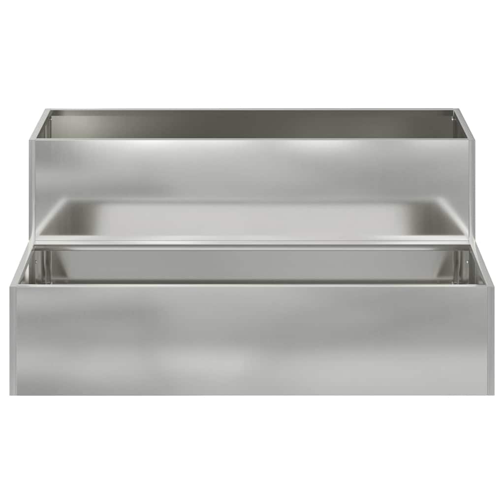 Sodo vazonas Sidabro 100 x 60 x 45 cm Cinkuota plienas
