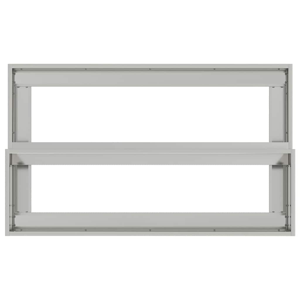 Sodo vazonas Sidabro 100 x 60 x 45 cm Cinkuota plienas