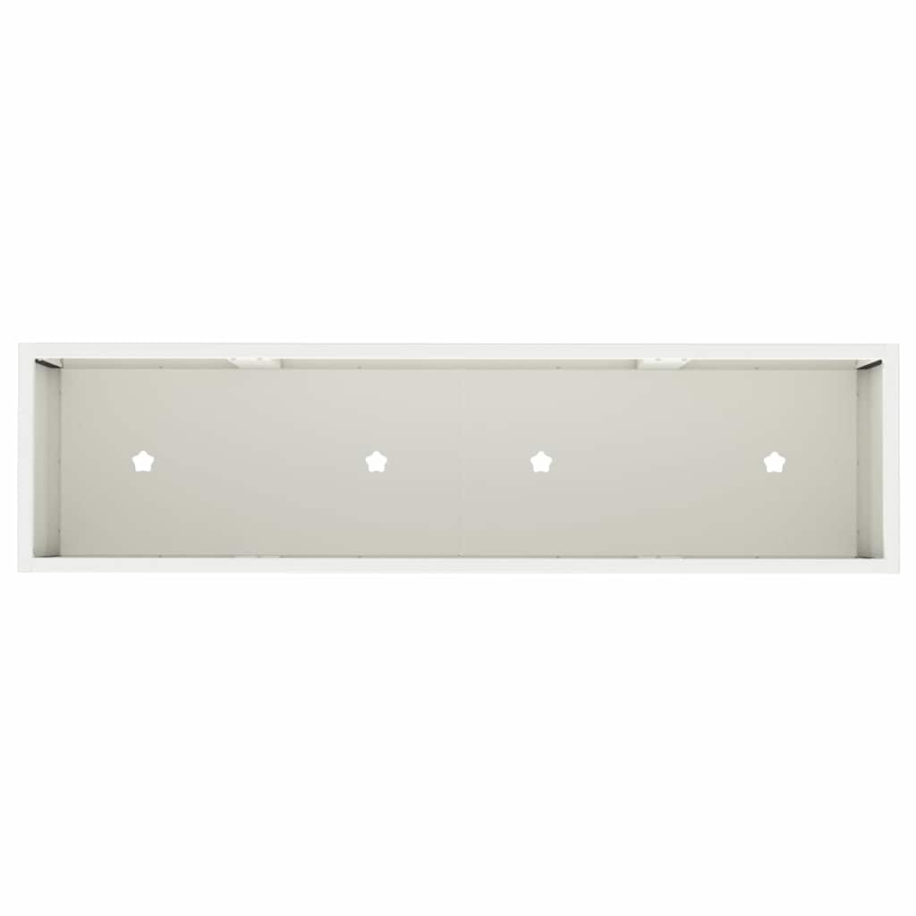 Pakeltas Sodo Vazonas Balta 100 x 26 x 82 cm Plienas