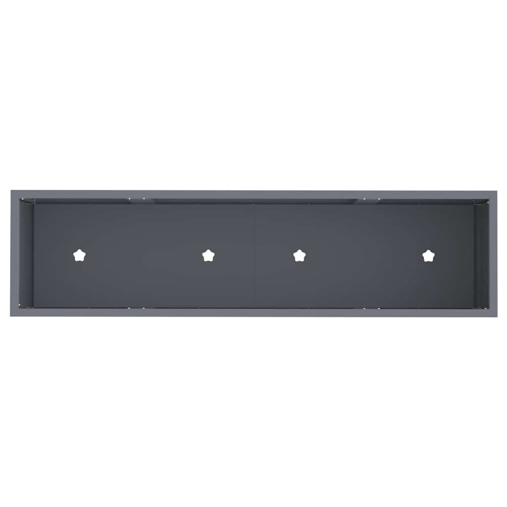 Pakeltas Sodo Vazonas Antracitas 100 x 26 x 82 cm Plienas