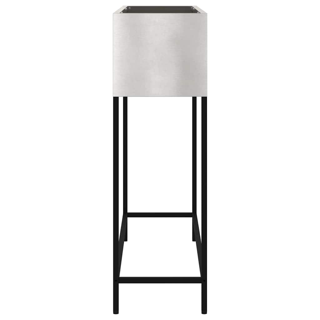 Pakeltas Sodo Vazonas Sidabro 100 x 26 x 82 cm