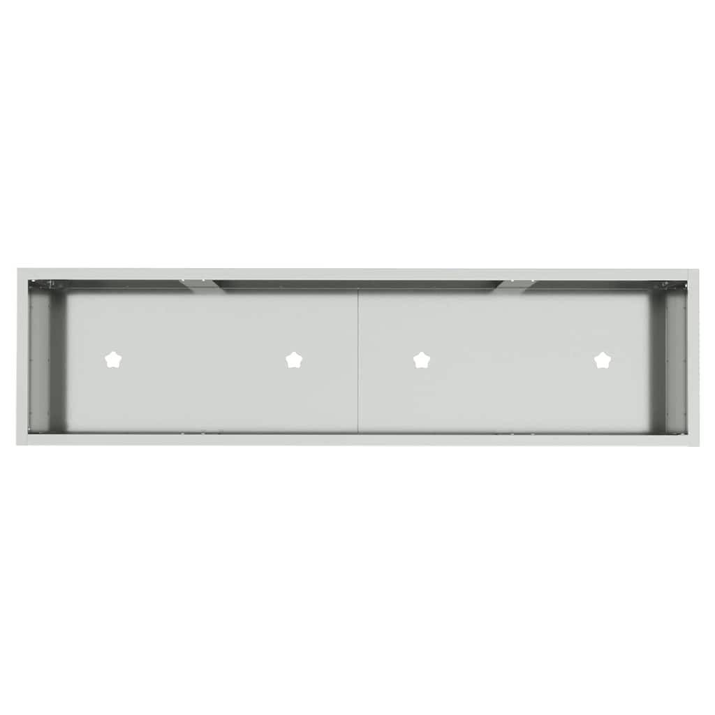 Pakeltas Sodo Vazonas Sidabro 100 x 26 x 82 cm Cinkuota plienas