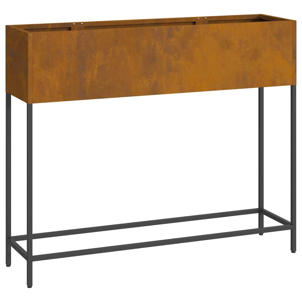 Pakeltas Sodo Vazonas Rūdijanti 100 x 26 x 82 cm Plienas