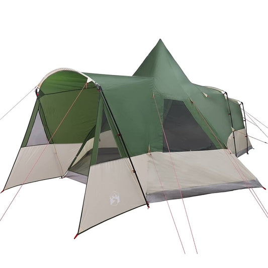 Teepee Palapinė 8 Asmenims su stogu Žalia 720 x 465 x 295 cm